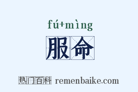服命是什么意思的图片